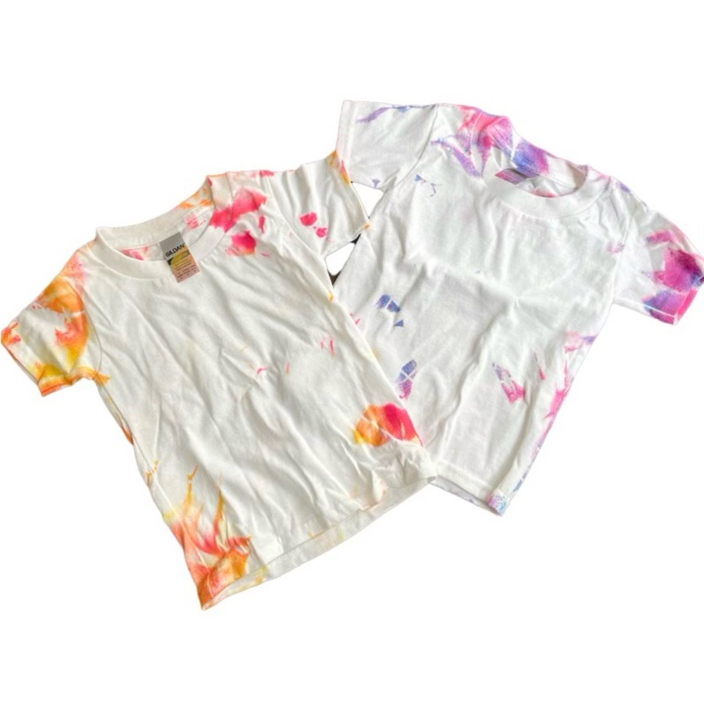 Tie dye t shirts for kids, size 2T. New from @impact_tiedye.